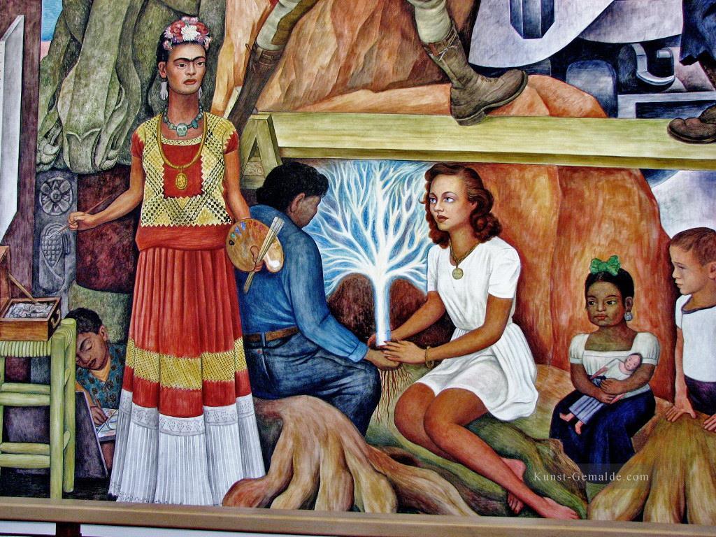 Rivera Pan American Community Wandbild Diego Rivera Ölgemälde